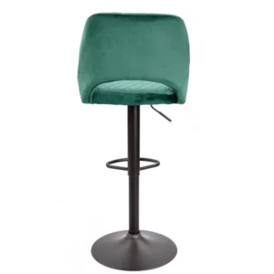 mobiliario-contract-taburete yasur regulable metal negro tapizado velvet 56 verde oscuro 4 4